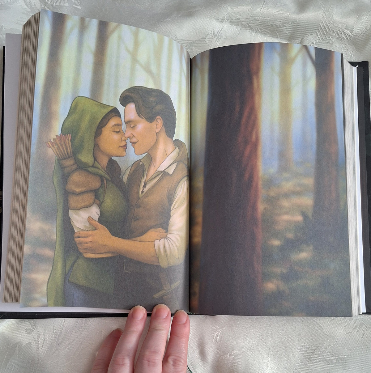 Fairest Hunter interior artwork - archer and beast