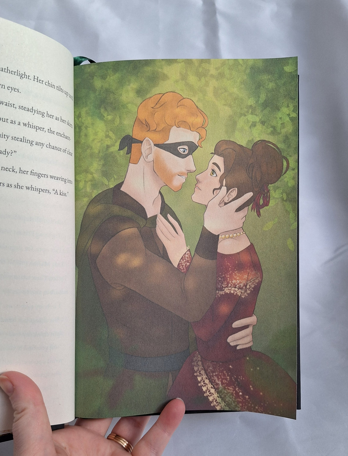 Lady Scarlett interior artwork - romantic illustration of characters